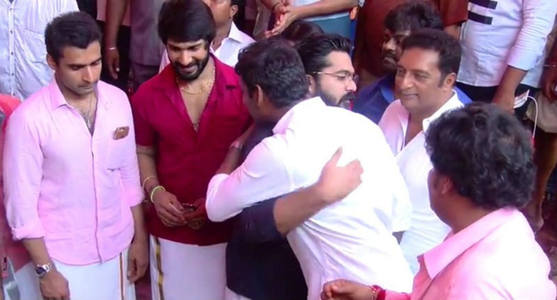 Simbu and Vishal. Simbu and Vishal