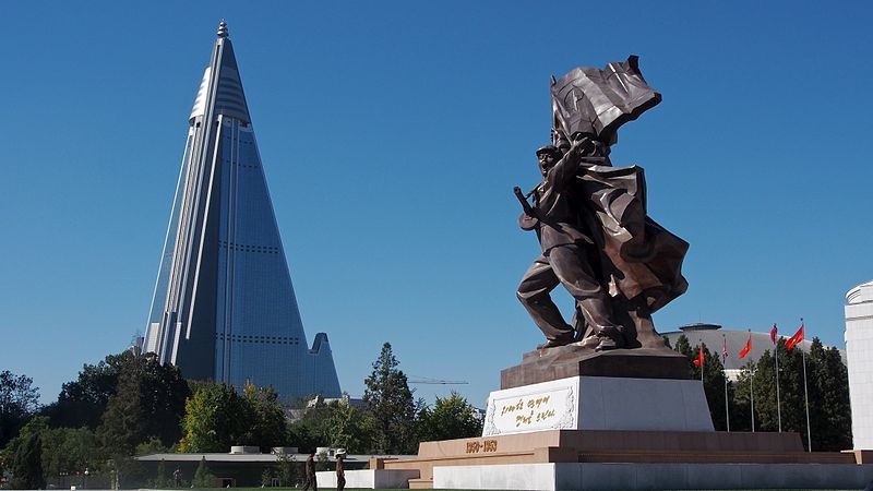 Victorious Fatherland Liberation War Museum and Ryugyong Hotel Pyongyang
