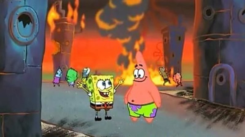 SpongeBob SquarePants and Patrick class= SpongeBob SquarePants and Patrick Stare