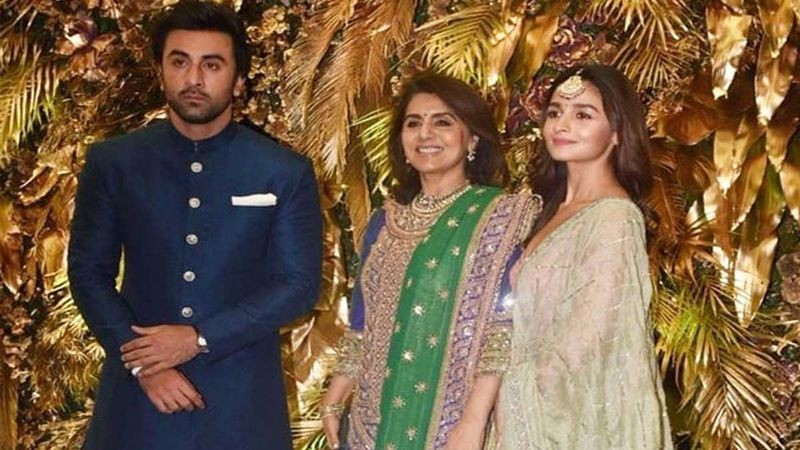 Ranbir Kapoor with Neetu Kapoor and Alia Bhatt Ranbir Kapoor with Neetu Kapoor and Alia Bhatt
