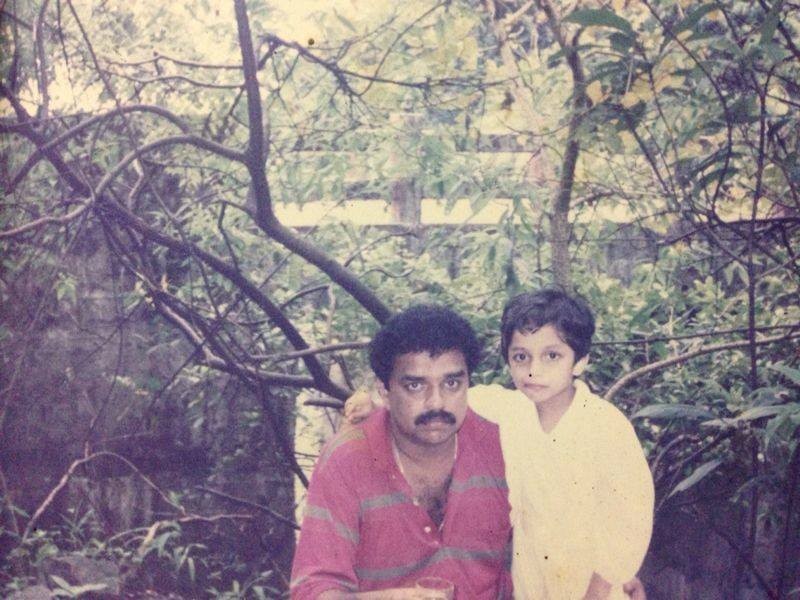 Ann augustine with her father and actor Augustine Ann Augustine