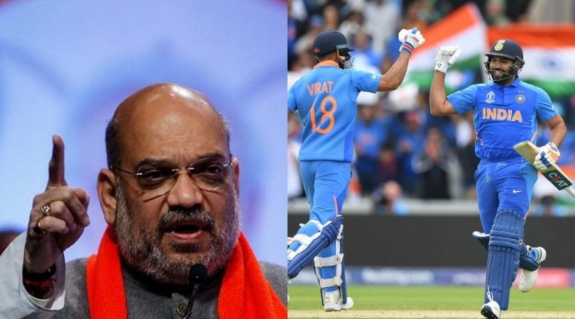 Home Minister Amit Shah praised India's cricket World Cup win over Pakistan in a Twitter message. Amit Shah Cricket