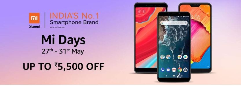 Xiaomi Mi Days sale on Amazon Xiaomi Mi Days sale on Amazon