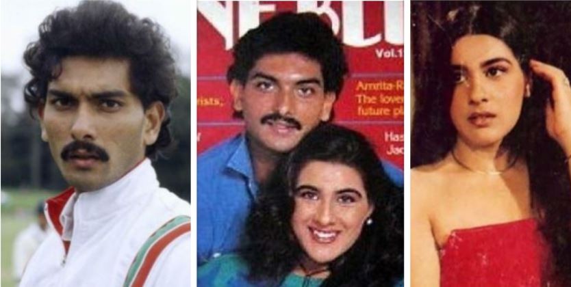 Amrita Singh and Ravi Shastri