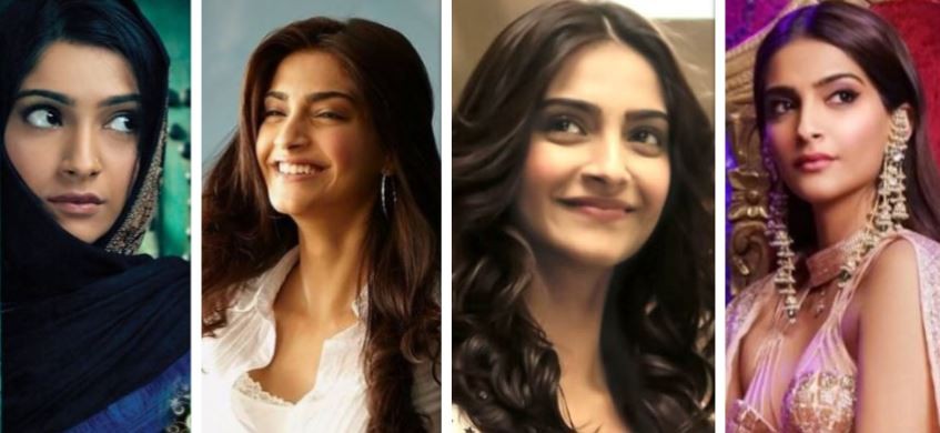 Sonam Kapoor then and now