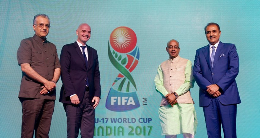 FIFA President Gianni Infantino was present in Goa to unveil the U17 World Cup 2017 emblem fifa