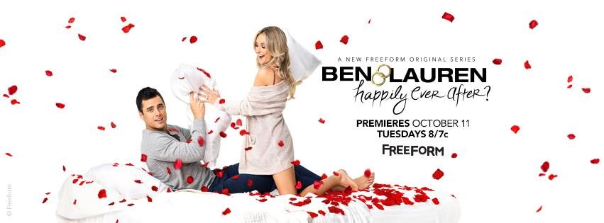 Pictured: The poster for Ben Higgins and Lauren Bushnell's new reality show. Ben and Lauren