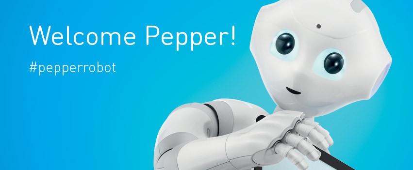 Robot Pepper Pepper Robot with a heart