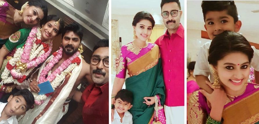 Sneha and Prasanna with their son Vihaan. Sneha and Prasanna with their son Vihaan