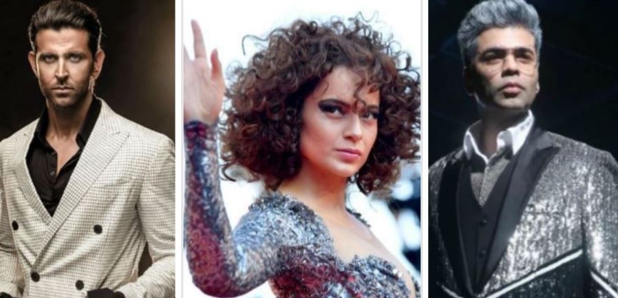 Hrithik Roshan, Kangana Ranaut, Karan Johar