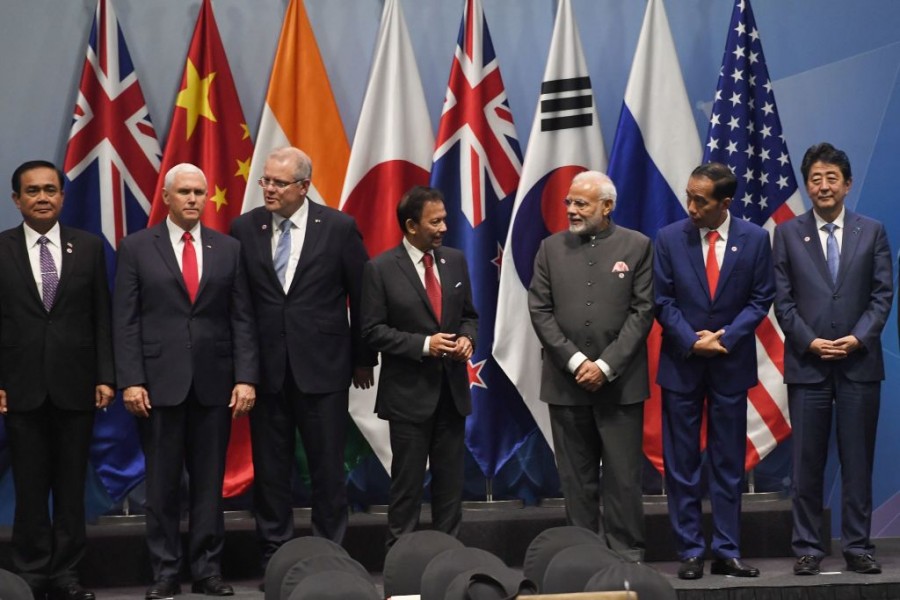 Prime Minister Narendra Modi meets Asian leaders at the 13th East Asia