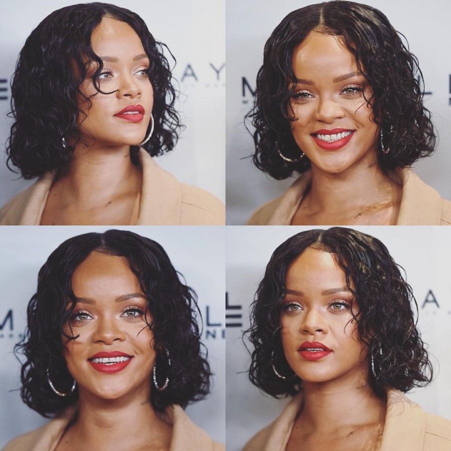 Rihanna Flaunts Her Short Curly Hair Photos Images Gallery 66657