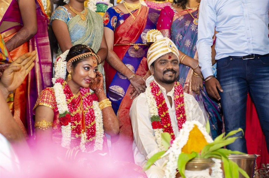 Rangoon director Rajkumar Periasamy weds Jaswini in Chennai - Photos ...