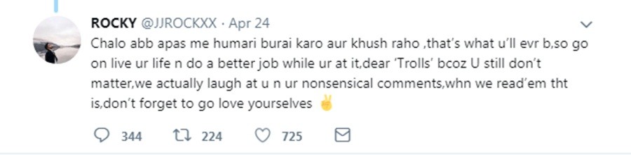 Hina Khan's boyfriend slams Shilpa Shinde's fan Hina Khan's boyfriend slams Shilpa Shinde's fan