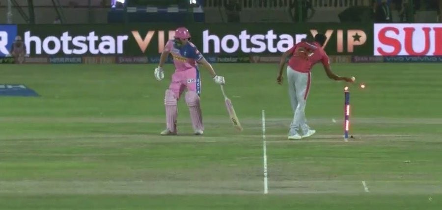 Jos Buttler mankaded by Ashwin R Ashwin