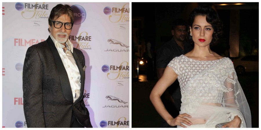 Amitabh Bachchan and Kangana Ranaut Amitabh Bachchan and Kangana Ranaut