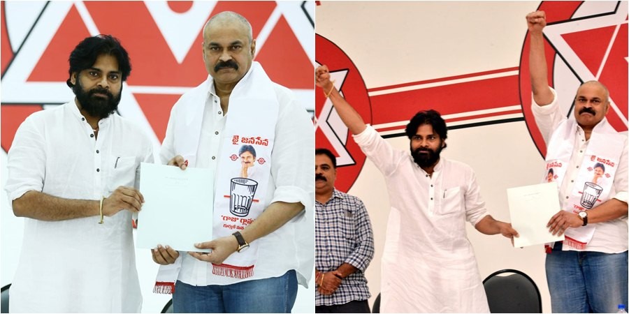 Nagababu joins Pawan Kalyan's Jana Sena Party Nagababu joins Pawan Kalyan's Jana Sena Party