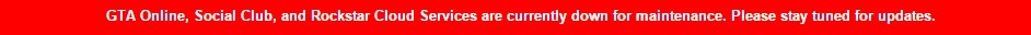 GTA 5 Online Servers down for maintenance. GTA 5 Online
