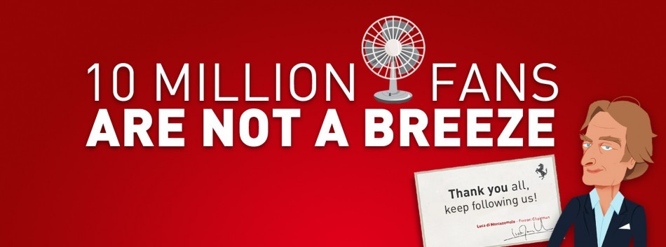 Ferrari’s Facebook Fan Following Touches 10 million Mark Ferrari