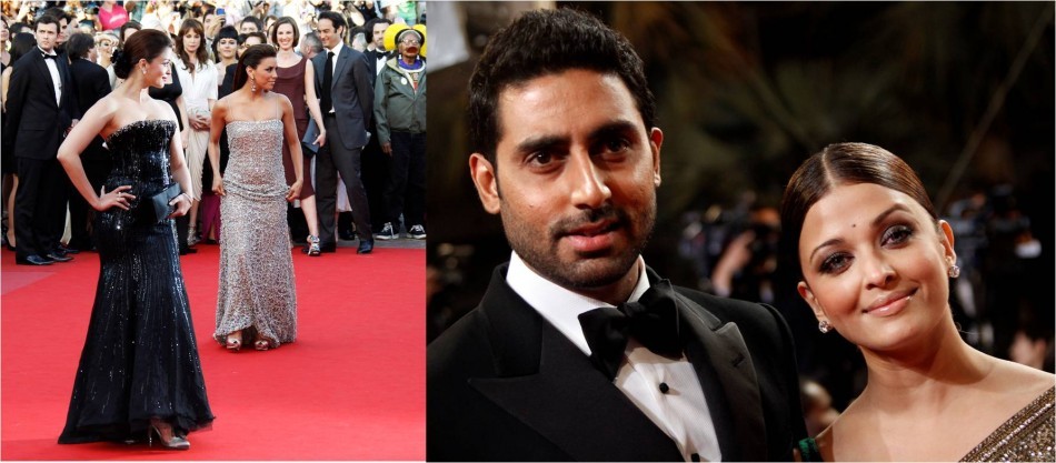 Aishwarya Rai and Abhishek Bachchan during the 63th Cannes Film Festival in May 2010 Aishwarya Rai