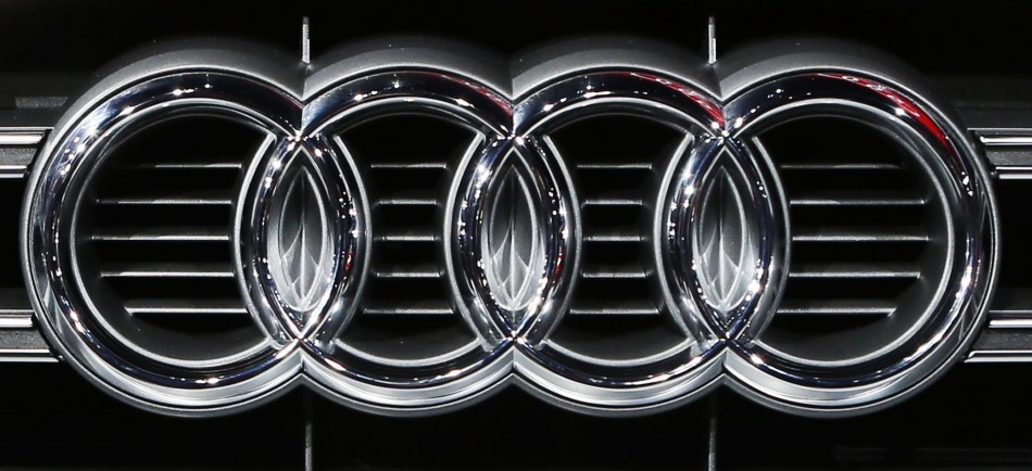 The Audi logo is pictured during the 2013 Los Angeles Auto Show in Los Angeles. Audi Logo