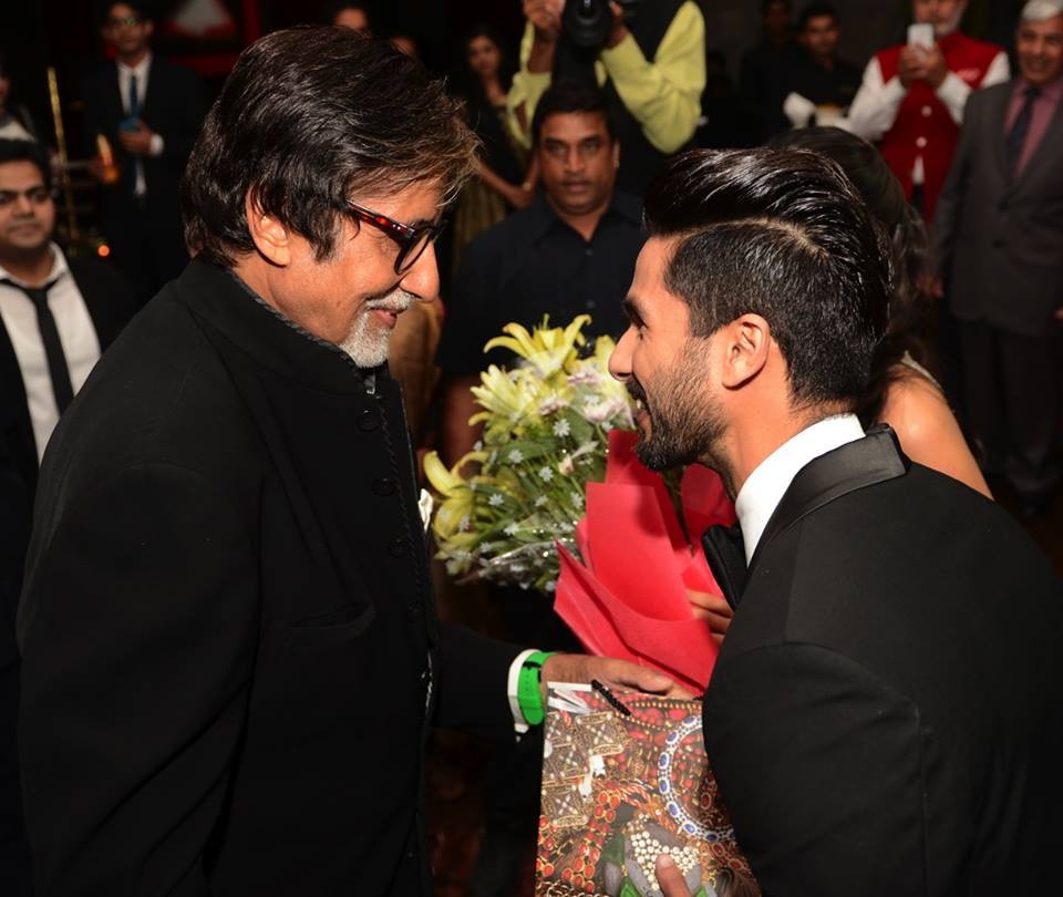 Amitabh Bachchan at Shahid Kapoor Wedding Reception - Photos,Images