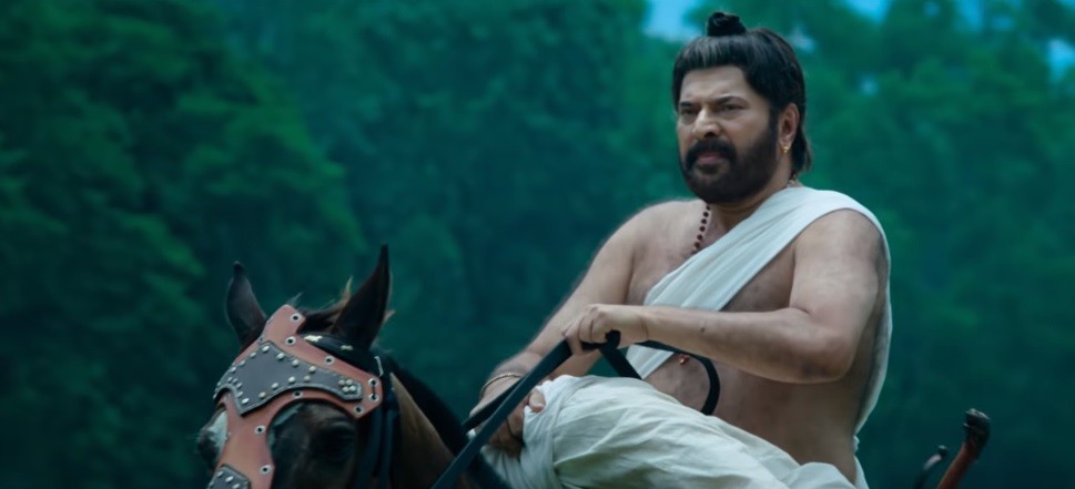 A screenshot from Mamangam trailer Mamangam