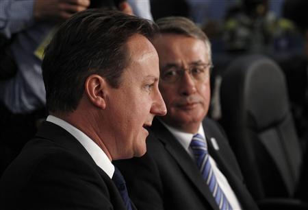 Prime Minister David Cameron and Australia's Deputy Prime Minister Wayne Swan