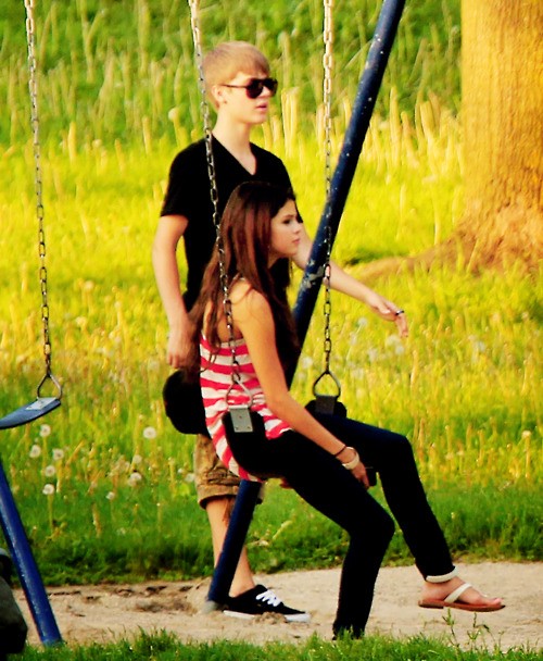 Justin Bieber and Selena Gomez