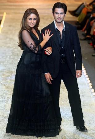 Bollywood actors Kareena Kapoor Khan and Shahid Kapoor Shahid Kapoor and Kareena Kapoor