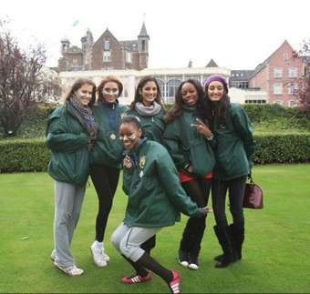 Kanishtha Dhankhar with other contestants, during the Kanishtha Dhankhar