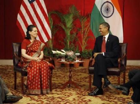 Forbes' List of World's Most Powerful People Sonia Gandhi with Barack Obama