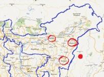 Map of North East India