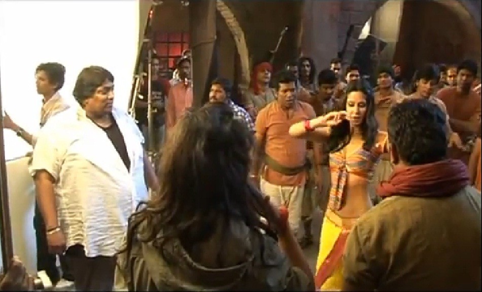 A screenshot of making of Chikni Chameli song. Making of Chikni Chameli
