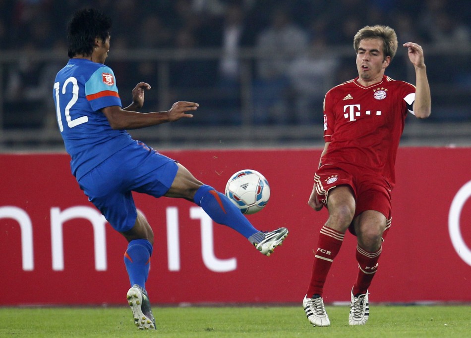 Philipp Lahm and Reisangmi Vashum