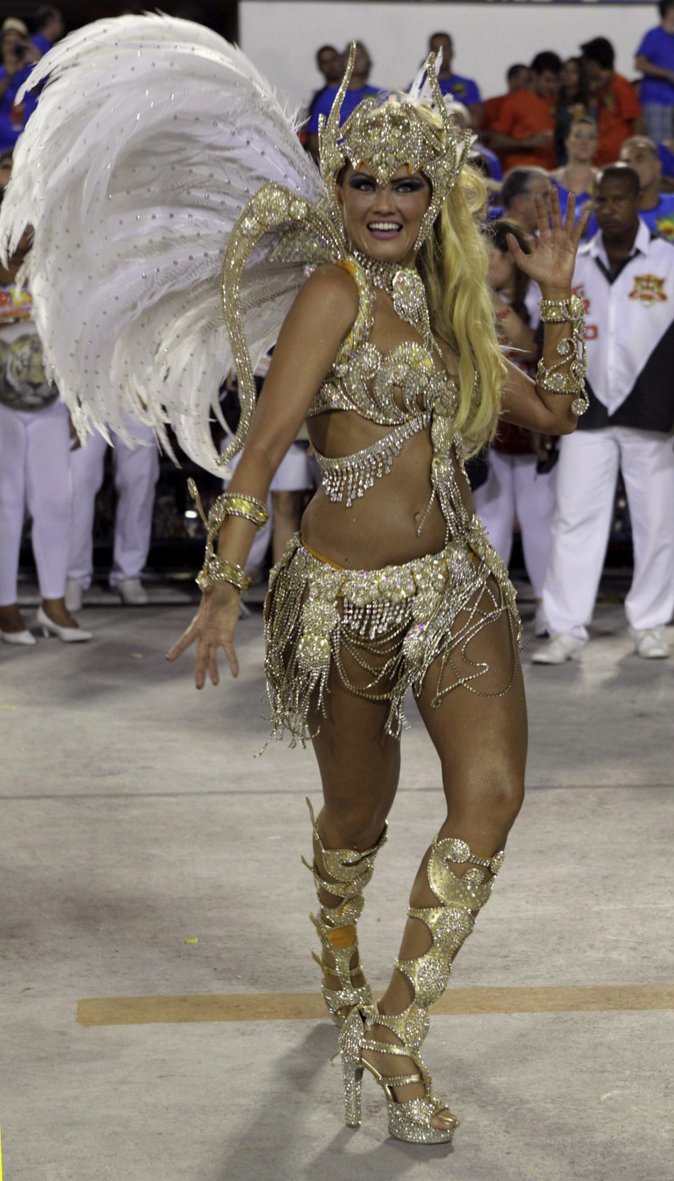Drum queen Ellen Rocche at Rio de Janeiro Parade Ellen Rocche