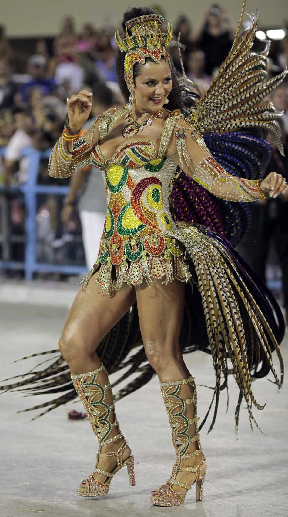 Drum queen Luiza Brunet at Rio de Janeiro Parade Luiza Brunet