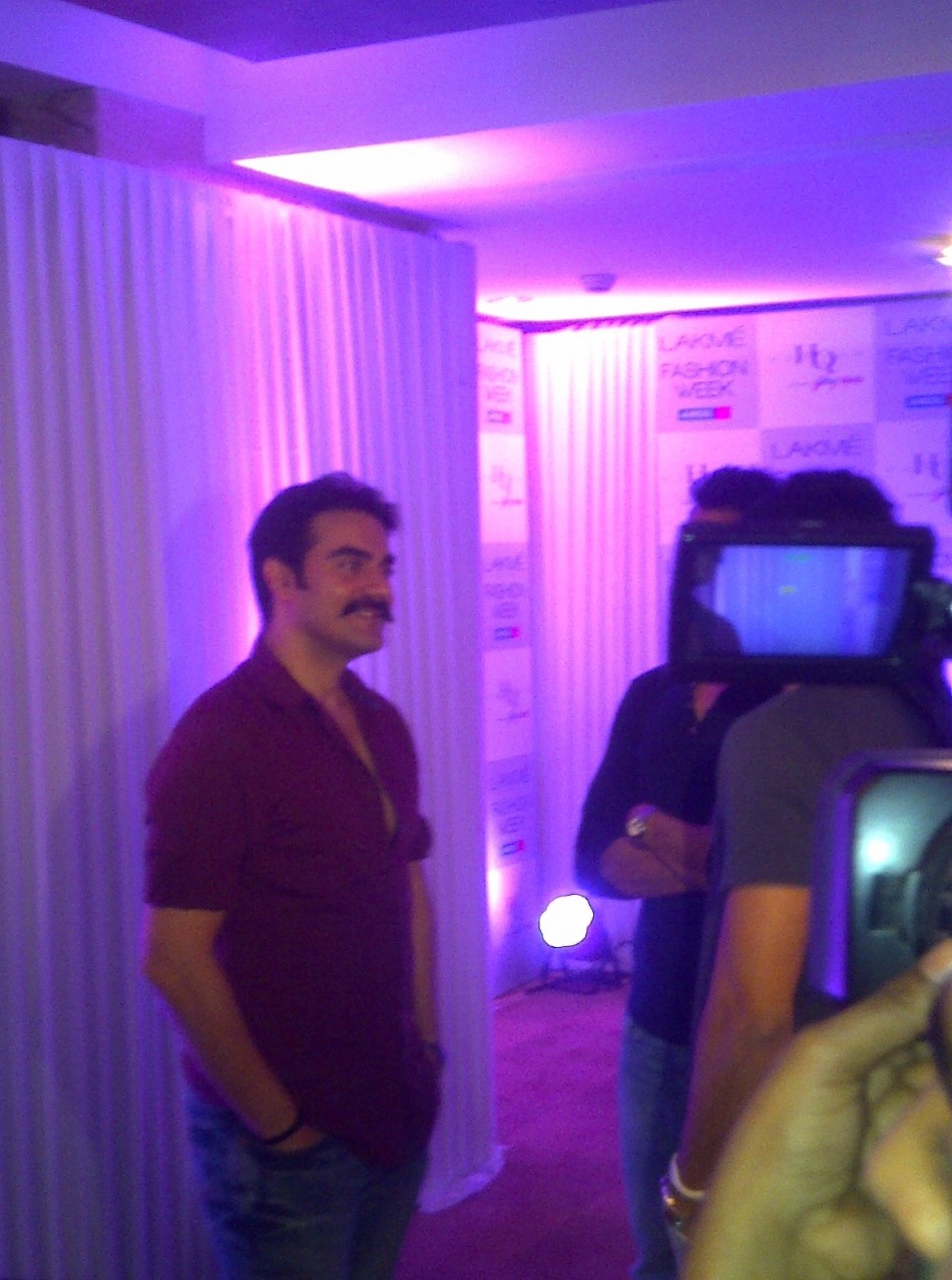 Actor, producer Arbaaz Khan at the opening day of the Lakme Fashion Week Summer/ Resort LFW Summer/ Resort- 2012
