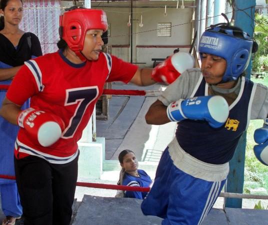 Indian women boxers
