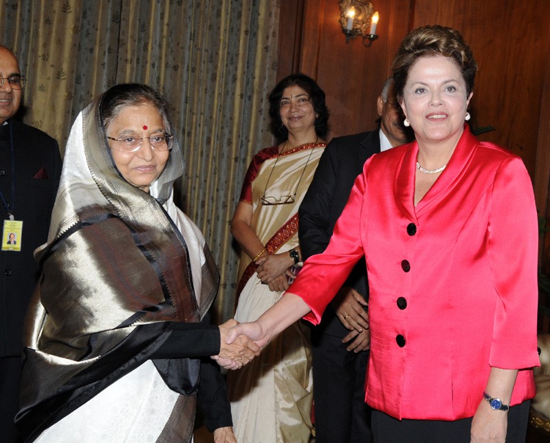 Dilma Rousseff Calls on Pratibha Patil