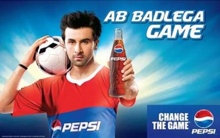 Ranbir Kapoor in Pepsi Football commercial