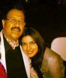 Actress Priyanka Chopra with father. Twitter Priyanka Chopra