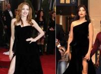 hollywood-actress-angelina-jolie-at-oscar-awards-2012-l-indian-actress-shruti-hasan-at-siima-awards-2012-r-image-reuters-siima