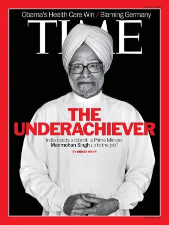 Time magazine cover photo of India's PM Manmohan Singh Time magazine cover photo of India's PM Manmohan Singh