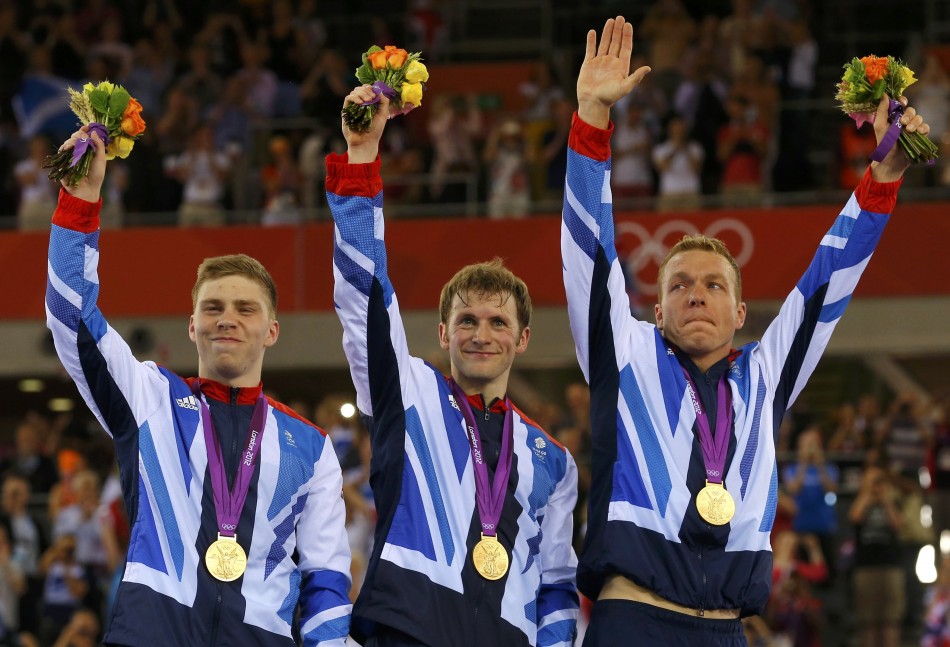 Sir Chris Hoy, Philip Hindes and Jason Kenny