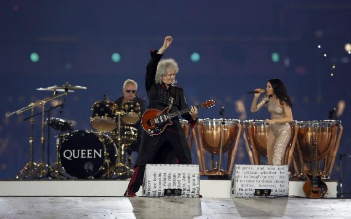 Singer Jessie J performs with the band Queen during the closing ceremony of the London 2012 Olympic Games at the Olympic Stadium Jessie J