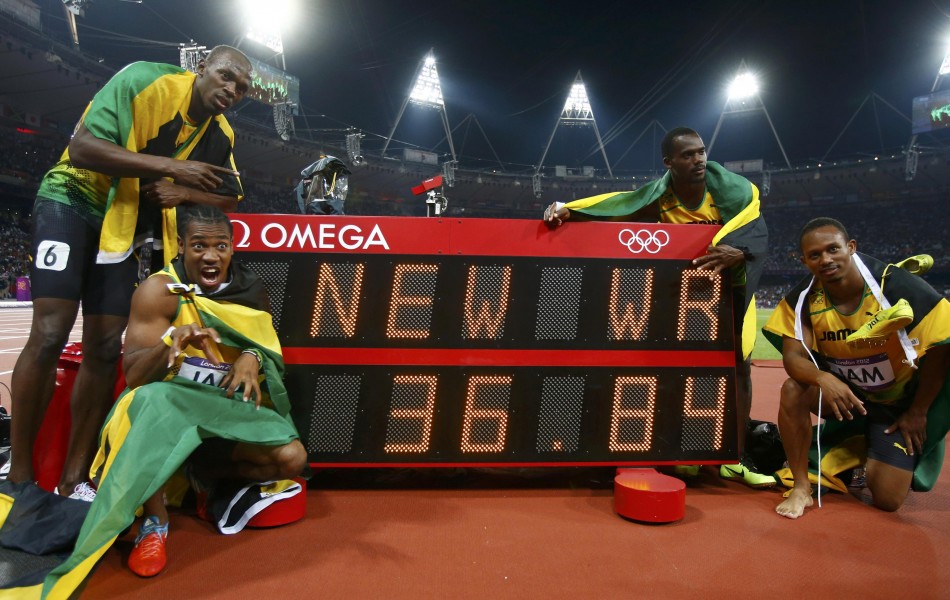Usain Bolt, Yohan Blake, Nesta Carter, Michael Frater
