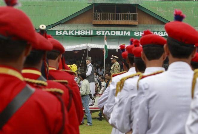 Kashmir's Chief Minister Abdullah inspects parade during India's Independence Day celebrations in Srinagar Independence Day