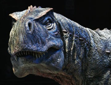 An animatronic model of a Tyrannosaurus