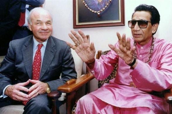 UP CM said that the Shiv Sena was acting against the ideologies of late Bal Thackeray (R). Bal Thackeray